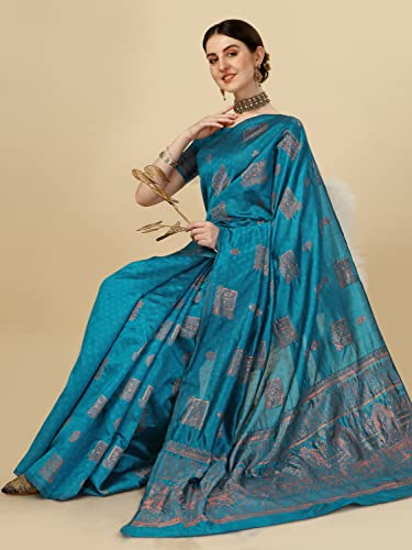 Image of Avantika Fashion Women's Kanjivaram Soft Silk Banarasi Sarees With Blouse Piece