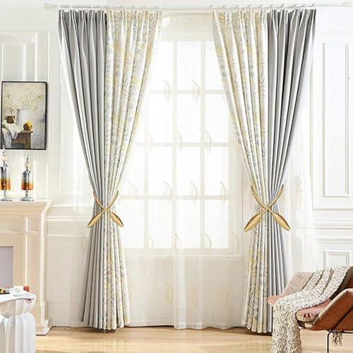 Image of TIED RIBBONS Set of 2 Handmade Decorative Curtain Tiebacks (Rose Gold, 20.5 Inch) - Thicker Twist Rope & Strong Tieback Treatment Holdbacks Holders for Window Sheer Drapes Indoor Outdoor
