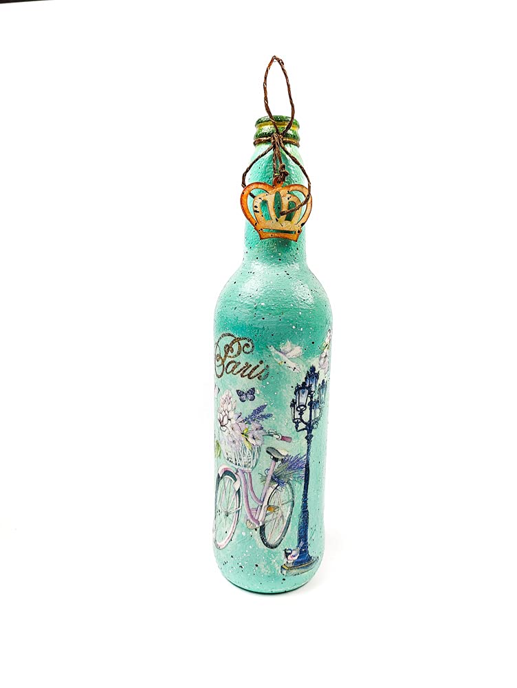 VIDZ CREATIONS Handcrafted Designer Decorative Beer Bottle for Home