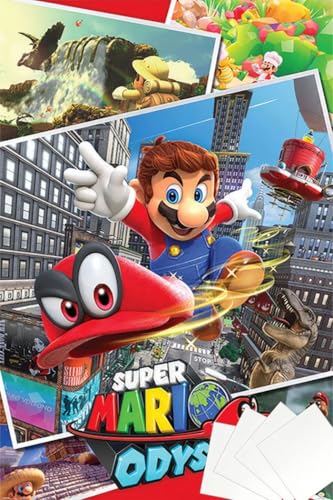 Super Mario Odyssey - Gaming Poster (Collage) (Size:...