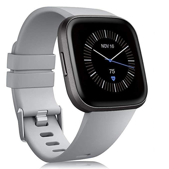 Soft Silicone Strap Band for Fitbit Versa | Versa 2 | Versa Lite Small & Large Size Smartwatch Only (This Item is only Classic Strap Band for Fit-bit Special Edition/Lite Edition/Versa SE)-image-34