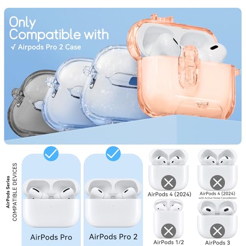 Image of for AirPods Pro 2nd 1st Case with Safety Lock,Desert Gold