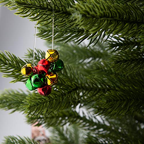 image for SAVITA 240Pcs Christmas Jingle Bells, DIY Craft Jingle Bells with 20m 