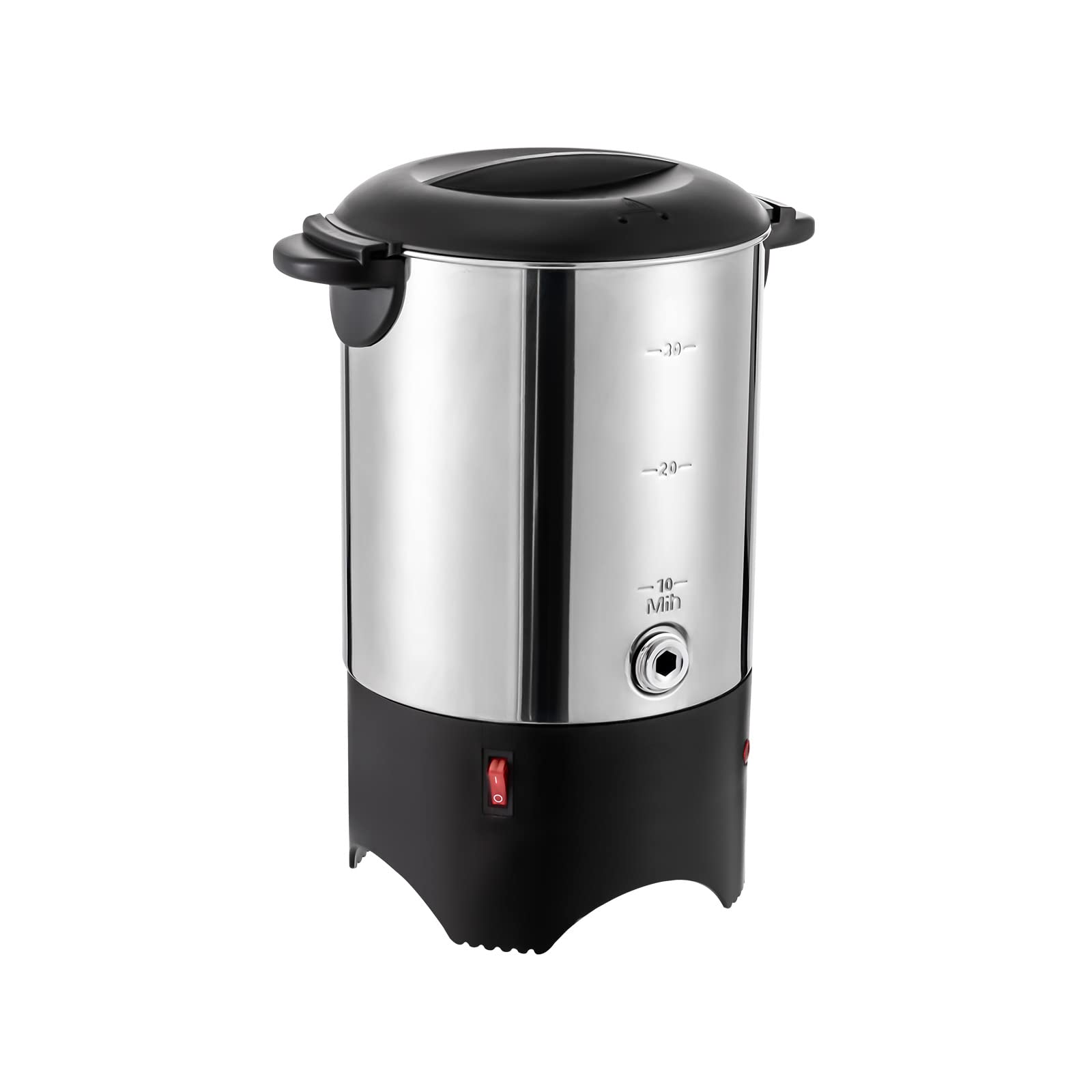 Commercial Coffee Urn 5L Stainless Steel Large Coffee Dispenser 1KW Electric Coffee Maker Urn For Quick Brewing Hot Water Urn with Faucet, 110V