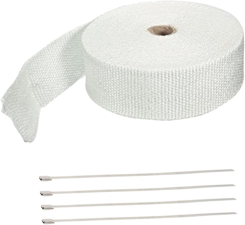 Fiber Wrap Tape for Exhaust Heat Insulation Roll Heat Resistant Car Motorcycle Performance Parts