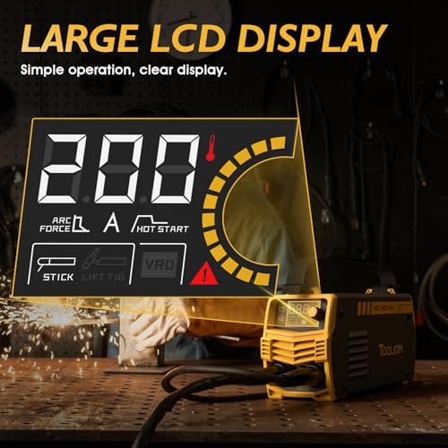 TOOLIOM 200A 110V 2-in-1 Stick/Lift TIG Welder Kit with Gloves & Rods by TOOLIOM - Image 5