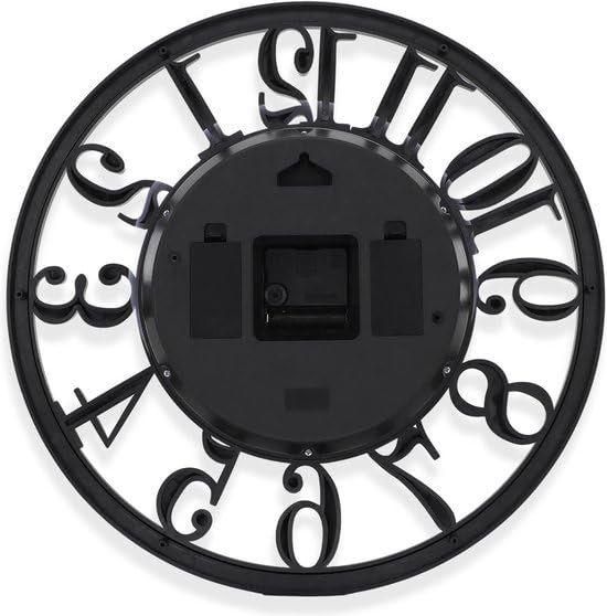 Reloj de pared industrial con engranajes móviles – Aspecto Vintage resistente – Retro – Perfecto para sala de estar, oficina y dormitorio – Único Eyecatcher