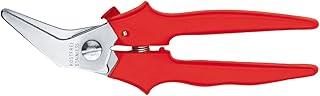 Bessey D48A Angled Combi-Scissors, Red/Grey
