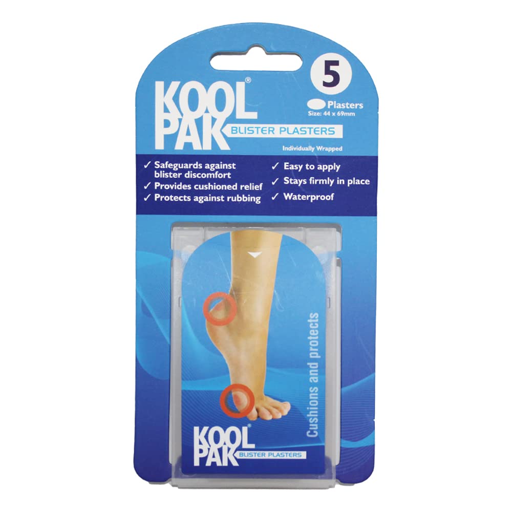 Koolpak Blister Plasters - 4.4cm x 6.0cm (Pk 5)