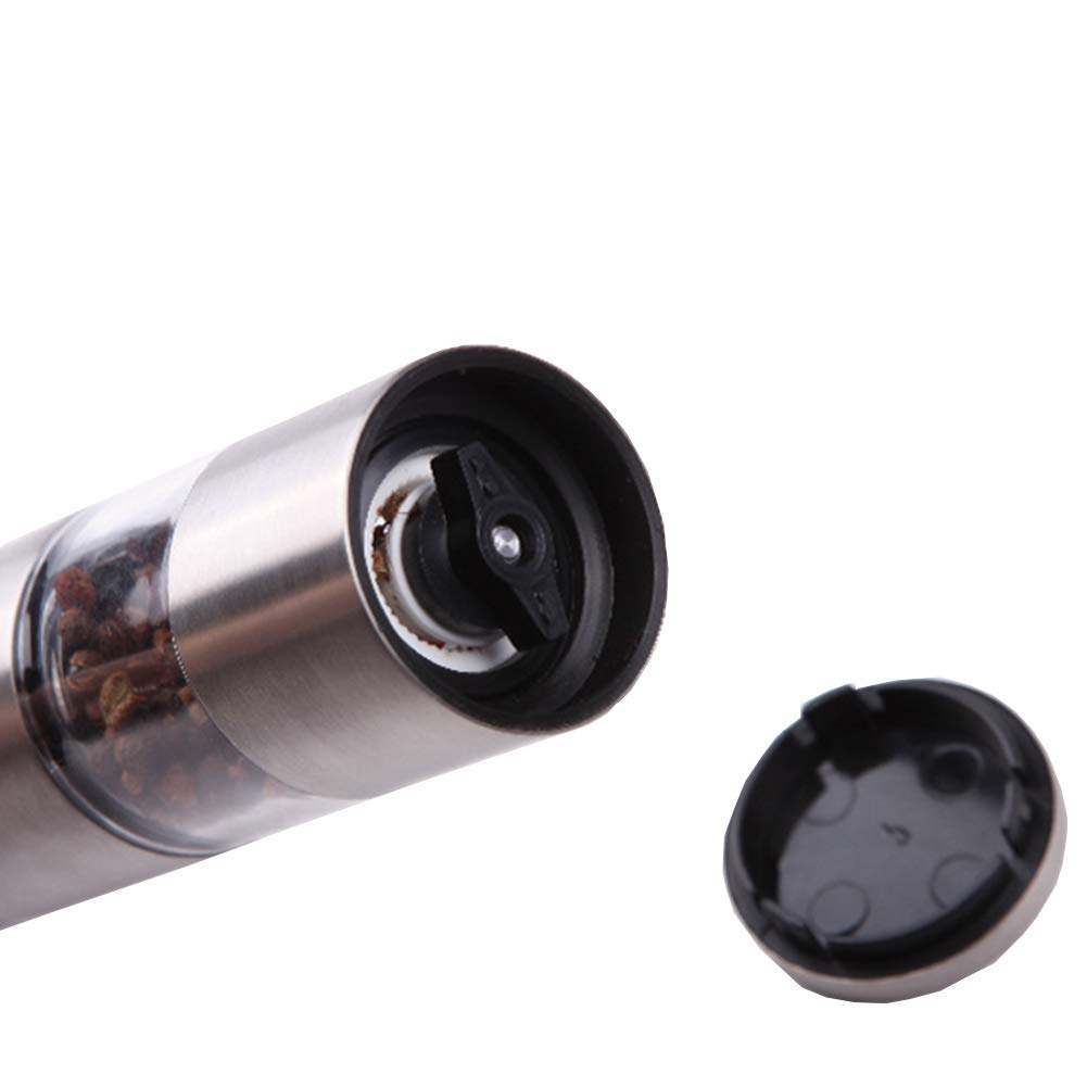 RWRAPS Macina Sale e Pepe in Acciaio Inossidabile - Set macina Sale e Pepe 2 in 1 - Regolazione Manuale Grossolana e fine - Spezie da Cucina