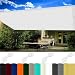 Produktbild Sonnensegel Sonnenschutz Wasserdicht Rechteckig 4.5 x 8.5 m 98% UV Schutz Sonnenschutz Sonnensegel Schattentuch mit Ösen Und Kordel,PES Polyester für Balkon Terrasse Garten Camping, Weiß