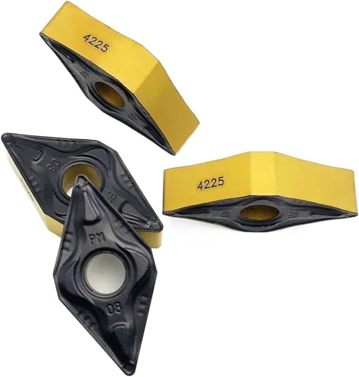 DNMG150608 / DNMG150604 PM4225 Cemented Carbide End Mills Insert Type End Milling Cutter CNC Tool Inner Alloy DOLUNTO(DNMG150604 PM4225)