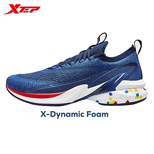 Image of XTEP Jacquard Mesh Upper Colour Blocking Sole Running Shoes for Men