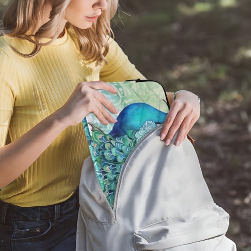 Funda para portátil 13-14 pulgadas impermeable con diseño pavo real miniatura 6