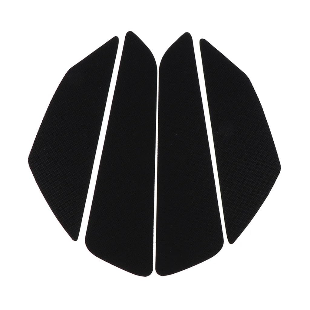 2-tlg. Motorrad Tank Pad - Anti-Rutsch Aufkleber Für Besseren Halt & Tank Schutz (Schwarz)