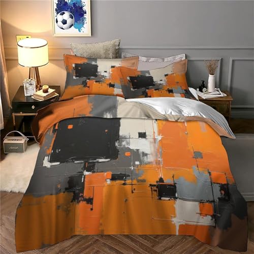 Linge de lit peinture abstraite 3D en microfibre résistante ultra douce - 6