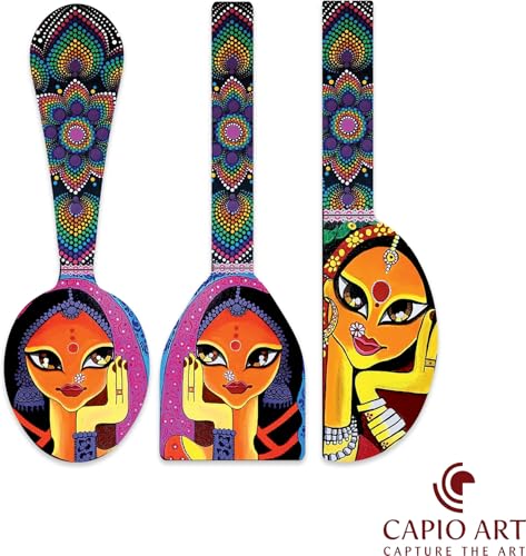 Image of CAPIO ART Welcome Wooden Quote Wall Hanging Decoration Items for Home Decor | Mdf Art for Living Room & Bedroom | Decorative Item for Office & House | Gifts Modern Wood Hanger - Spoon-6