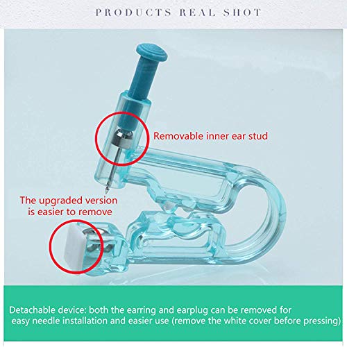 Kit descartável de piercing de orelha, 4 peças, 8 peças, com piercing de orelha, piercing de orelha,