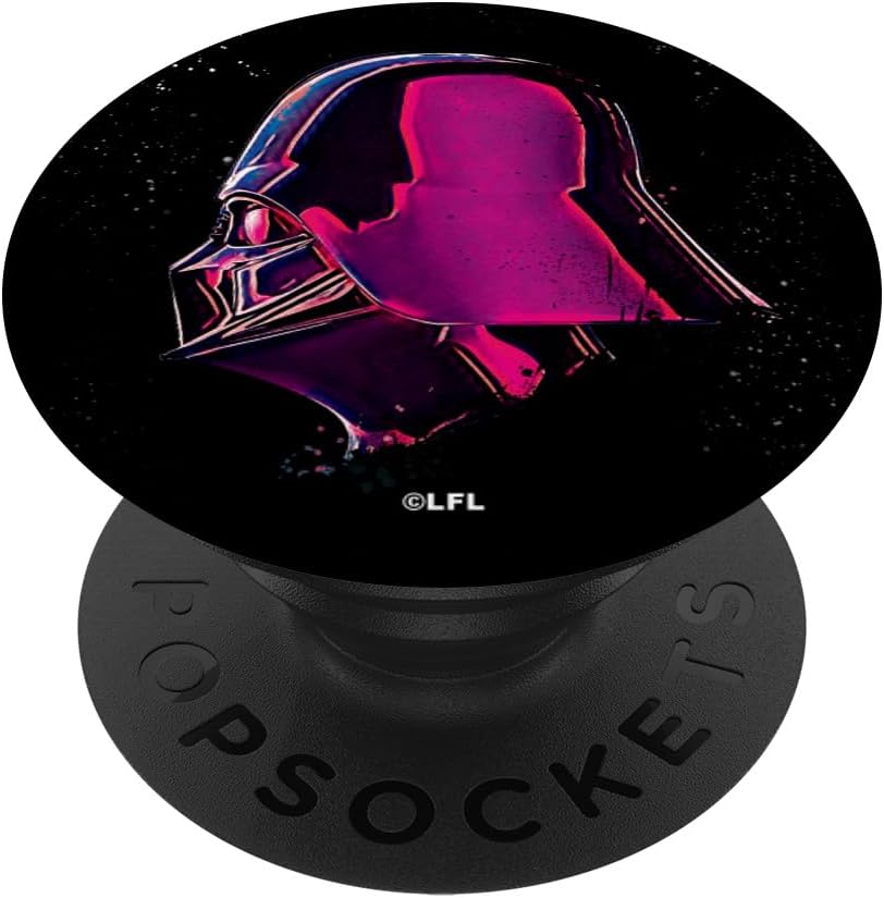 Star Wars Darth Vader Hot Pink Profile PopSockets MagSafe PopGrip for iPhone