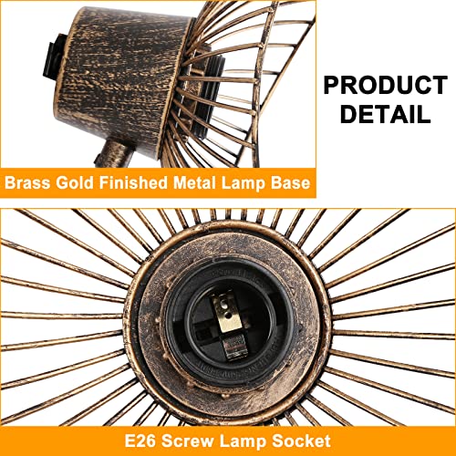 Unique Industrial Plug In Wall Sconces, Metal Art Wall Lamp With Plug In Cord For Bedroom, Living Room, Retro Wall Mounted Reading Light Fixture, Modern Mid-Century Vintage Wall Décor, Black (No Bulb) #TOP6