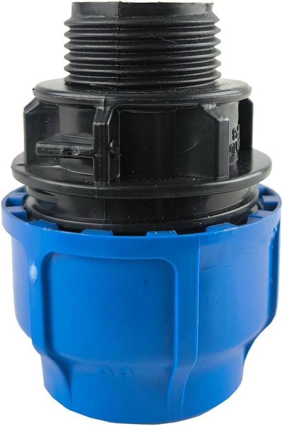 RP RIEGOPRO - gwint męski PE | Montaż do zewnętrznych systemów wodnych i nawadniających | Złącze do automatycznego nawadniania i rur wodnych (1 sztuka, 32 mm)