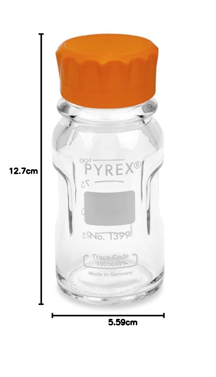 Pyrex 1399-1000CNEa-M Slim line Media Bottle Easy Pour Corning 1000ML, Glass
