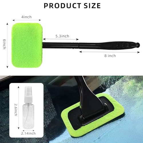 Ongfuwu ON-CWCT-28 Car Windshield Cleaning Tool, Microfiber Auto Window Cleaner Set thumb #1