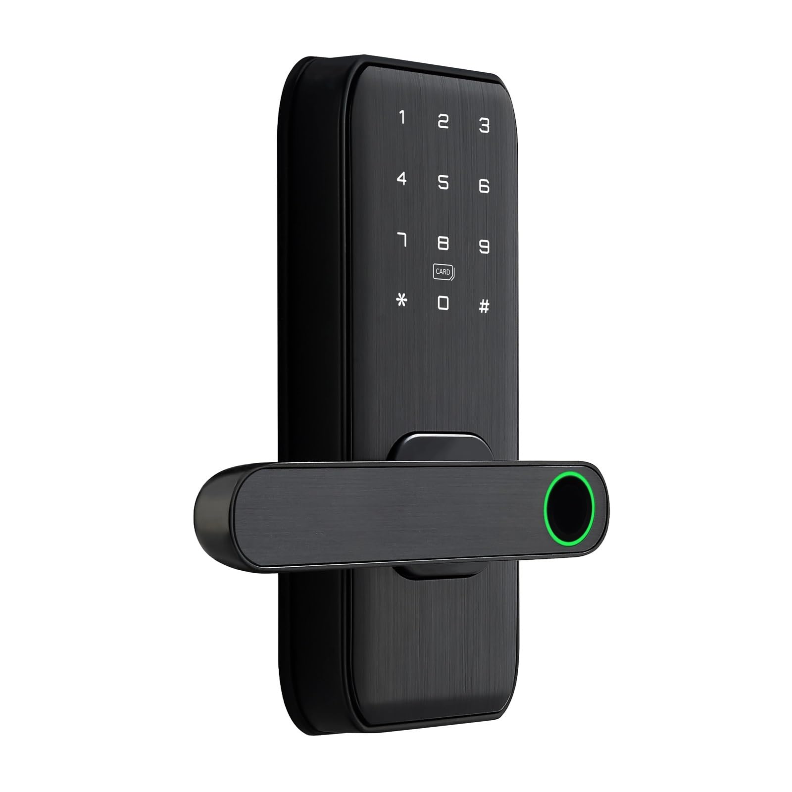Poignée de porte intelligente, Serrure intelligente de pêne dormant du mot de passe RFID d'empreinte digitale for la porte en bois d'intérieur utilisée