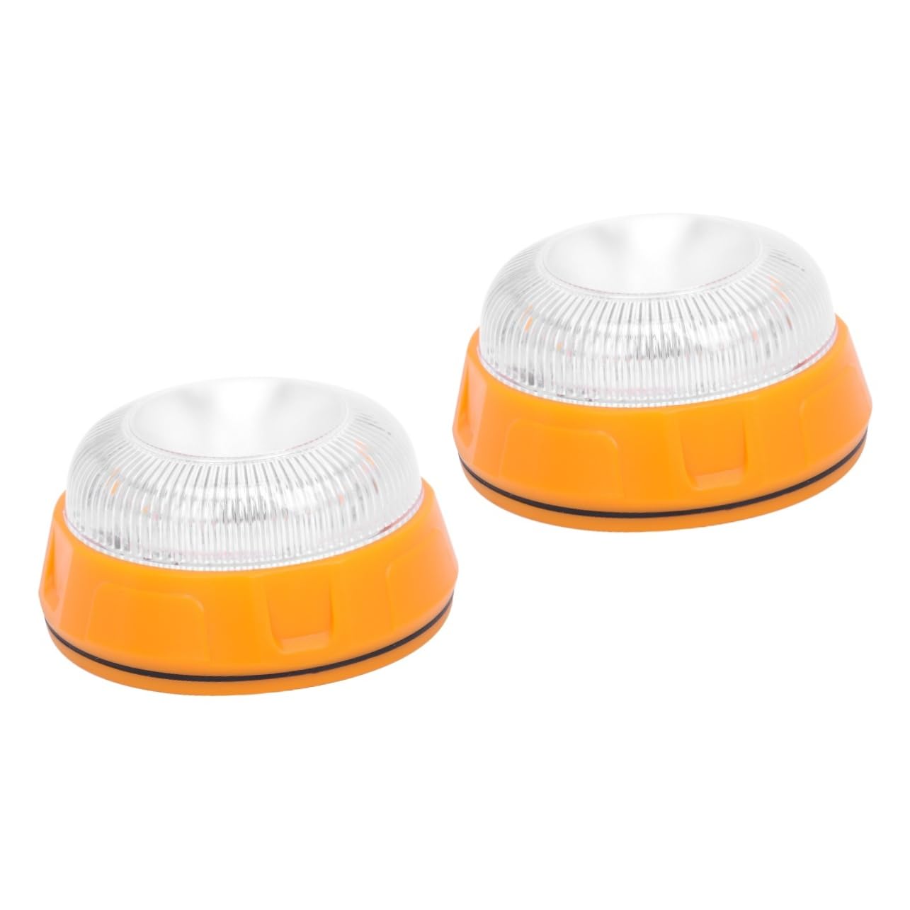 ULTECHNOVO 2piezas Luz De Advertencia Intermitente Amarilla Para Vehículos Lámpara De Emergencia Para Carreteras y Estacionamientos Instalación y Alta Visibilidad