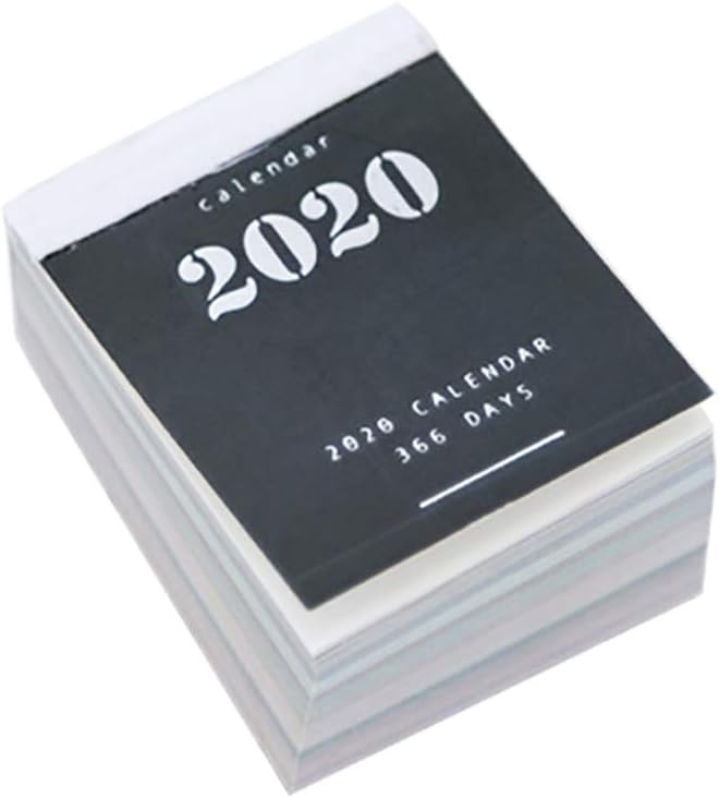 2020 Wall Planner Tags Mini Desktop Notes Calendar 366-Page Agenda Daily Planner Book High Noon