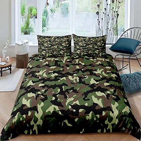 Camouflage Duvet Cover Set for Kids Cover