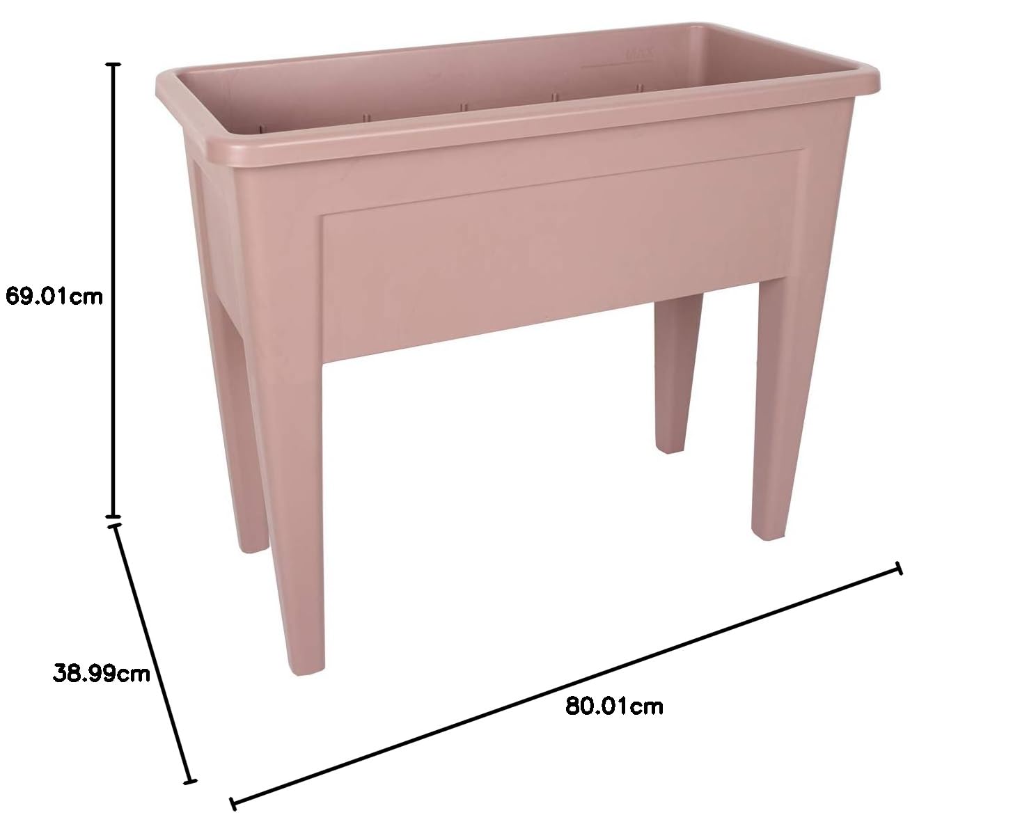 Artevasi Venezia - Caja de Cultivo (80 cm), Color Gris