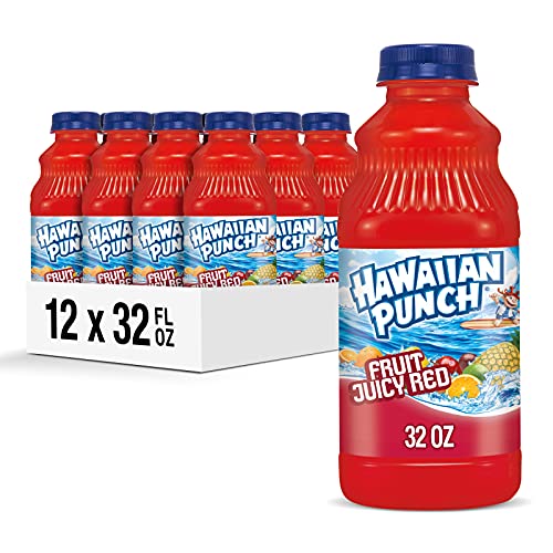 15% coupon - Hawaiian Punch Fruit Juicy Red, 32oz, 12 bottles