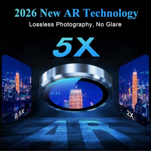 Image of Lensarmor Compatible with Iphone 18 Pro / 18 Pro Max Camera Lens Protector Glacier - Premium 9H Tempered Glass, Military-Grade Protection, No Flash Interference & Case-Friendly Design