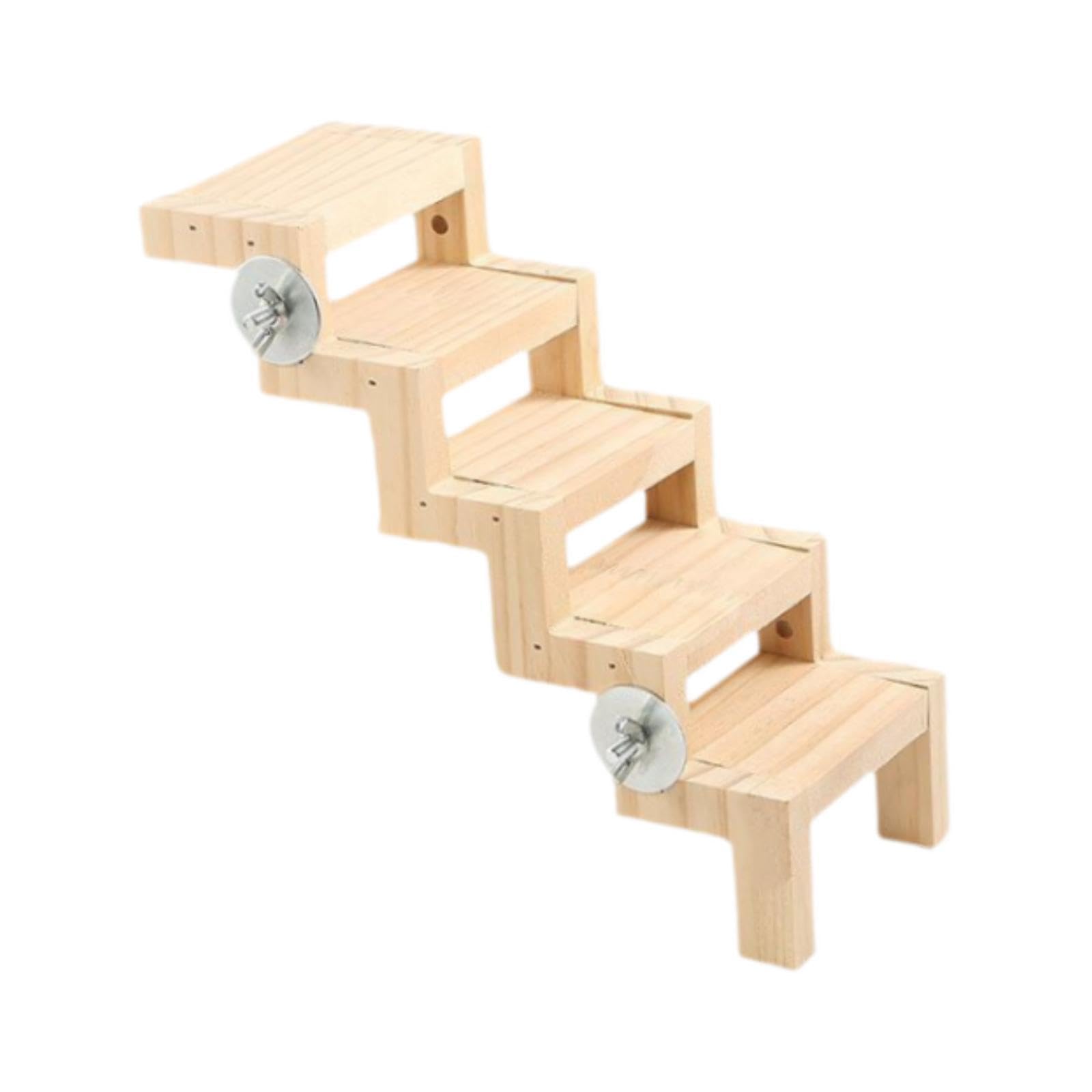 Baoblaze Bird Cage Climbing Ladder Pet Parrot Playstand Climbing Stair Bird Playground for Cockatiels Parakeets Conures Lorikeet, 18x9.3x5.3cm