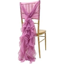 Chair Sashes,Chair Bands Chiffon Chair Covers Sash Bow for Weddings Banquet Event Decorations for WeddingsPurple,100pcs
