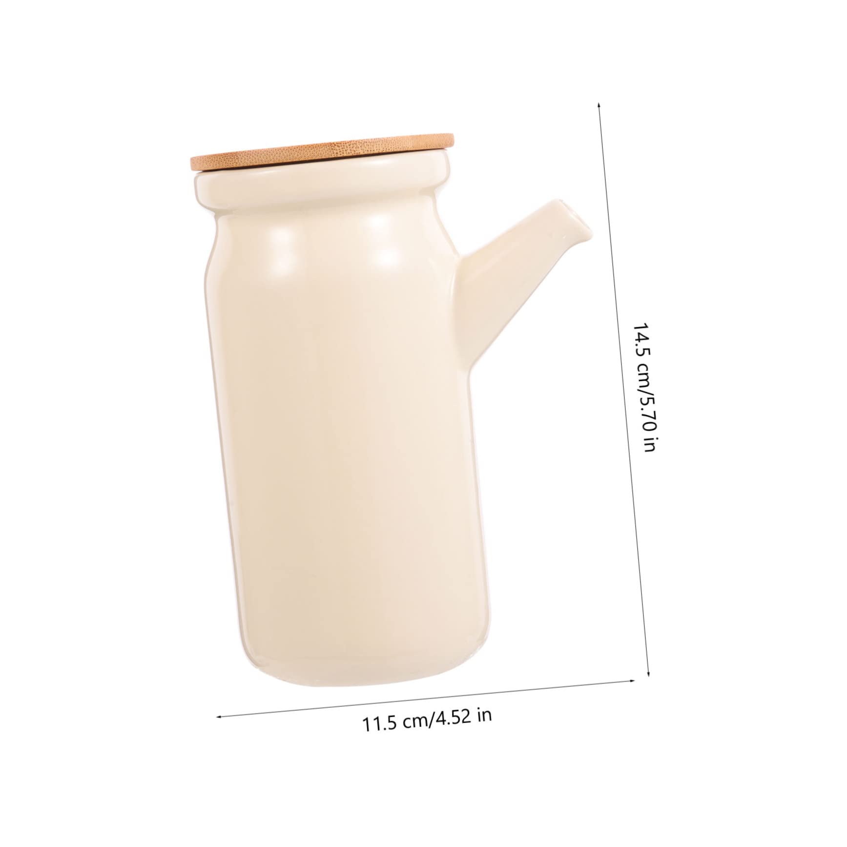 MOLUCKFU Fine Crafted Ceramic Sauce Pot Multi-functional Oil Dispenser Kitchen Storage