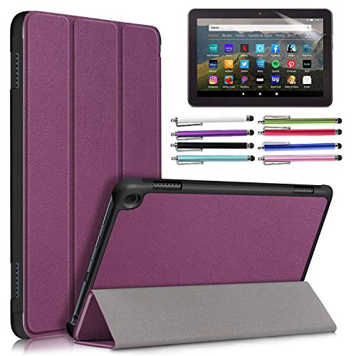 EpicGadget �P�[�X Amazon Fire HD 8 / Fire HD 8 Plus (��10����A202020����) - �y�ʎO�܂�X�^���h �����E�F�C�N/�X���[�v�t�H���I�J�o�[�P�[�X + �X�N���[���v���e�N�^�[ x 1�A�X�^�C���Xx 1�B