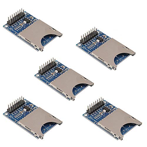 ACEIRMC 5pcs SD Card Module Slot Socket Reader for Arduino ARM Mcu SD Card Module Slot Socket Reader and Write