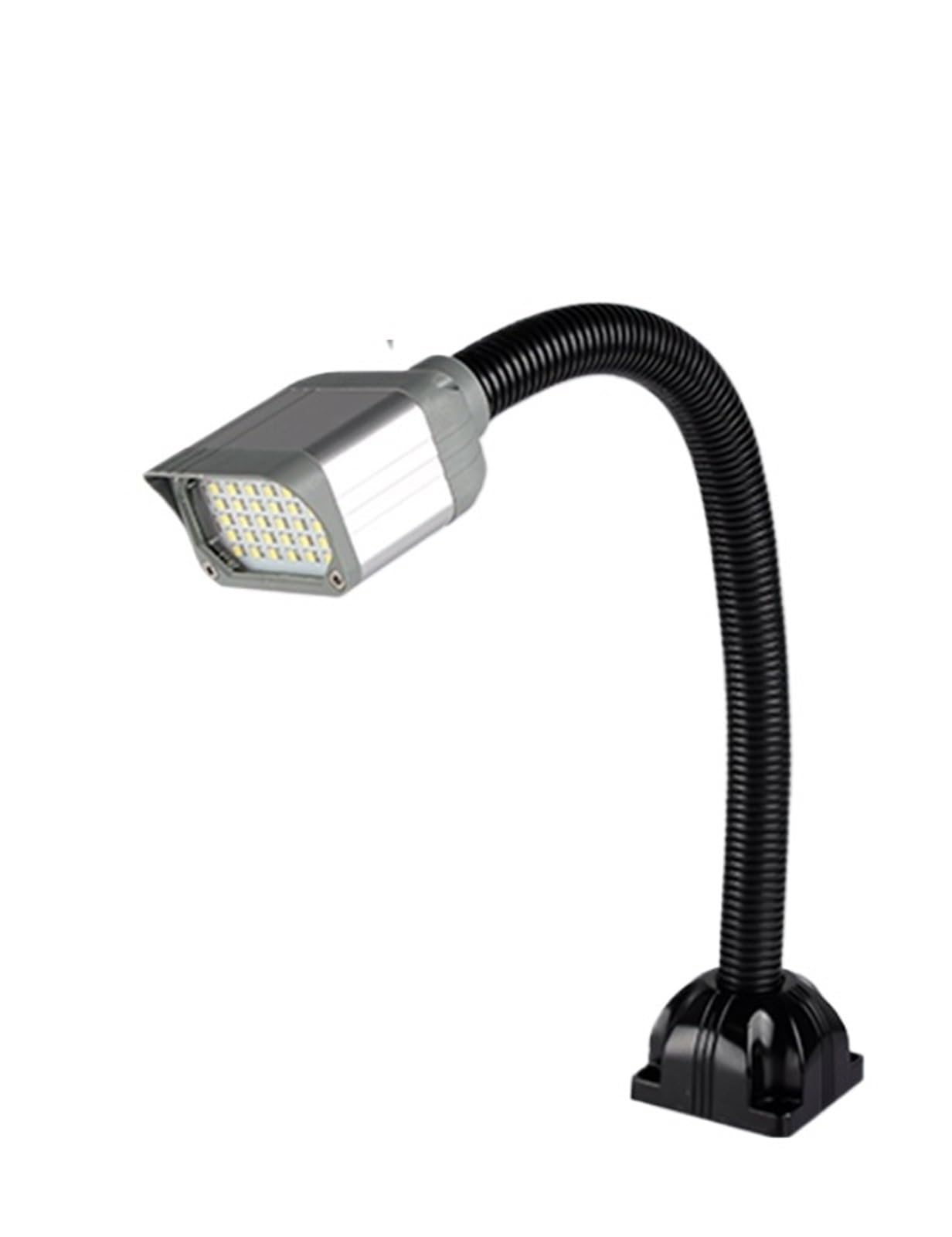 Long Flexiable Gooseneck LED Machine Tool Working Lamp Magnetic Lamp 24V Metal Header Punch/Milling Machine Lamp(A Type Base 24V 4W)