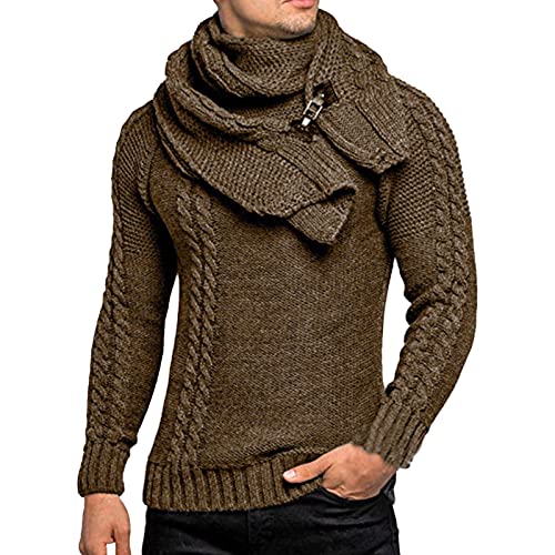 Pull d'hiver en grosse maille pour homme un confort thermique haut de gamme