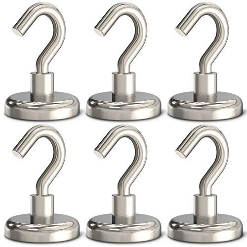 GREATMAG Magnetic Hooks, 100 lbs Heavy Duty Magnet Hooks, Super Powerful Neodymium Magnets