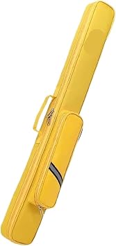 Billiard Pool Cue Case with Shoulder Strap, Portable 3/4 Cue Carrying Bag, Accessory Storage Pouch with Inner Pocket and Handle for Snooker Cue Protection