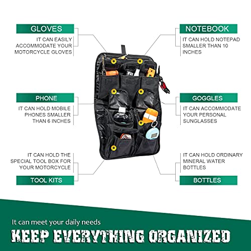 Organizador de Tapa Tour Pack para Alforjas Mofun Compatible con Harley Touring 1999-2013, Bolsa de Almacenaje de Equipaje para Motos miniatura 4