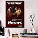 creer affiche cinema photoshop  Decoration Murale,1988 Vintage Film Jean-Claude Kungfu Film Affiche Et Impressions Peinture Art Mur Photos, pour Salon Décor À La Maison, Affiches De Cinéma Classiques-40X60Cm