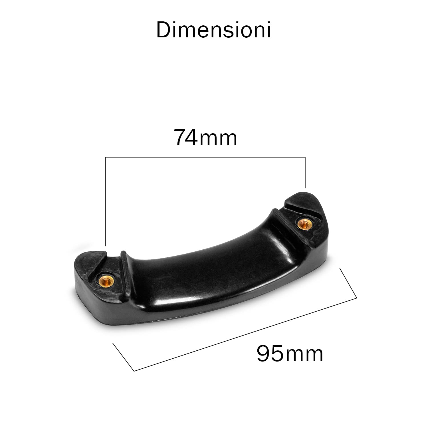 OPPAHA Manici Pentola Compatibili Imco al 100% Filettatura in Ottone e Bachelite Anti Scottatura Set 2 Maniglie