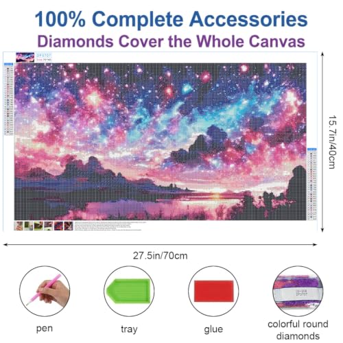 Image of HASTHIP Diamond Painting Kit 5D DIY Starry Night Canvas