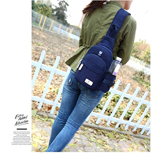 Homens Mulheres Nylon Crossbody Bag Outdoor Camping ombro Peito Ciclo Sling Bag diário de viagem de