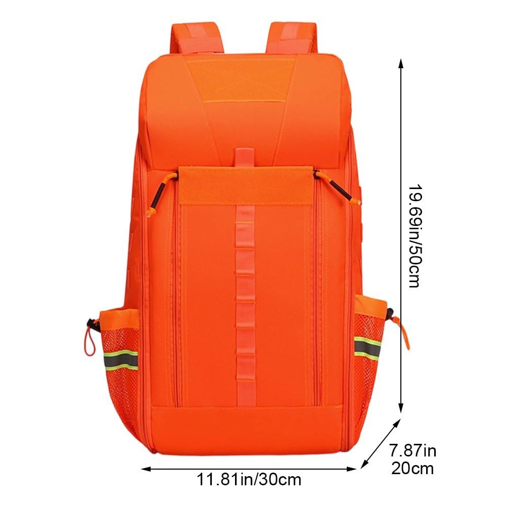 Mochila De Primeros Auxilios Vacía, Bolsa De Emergencia, Mochila Médica, Equipo De Respuesta a Emergencias para Estudiantes De Enfermería, Terapeutas Y Médicos (Mochila).