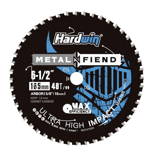 Hardwin 6-1/2Inch Metal Cutting Saw Blade – No Heat, Low